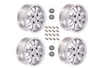 Classic 8 Spoke Alloy Road Wheel Kit - Set of 4 - 6J x 14 inch - Bolt On - Including Wheel Nuts and Centres - RP17956J
